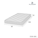 Medidas colchón viscoelástico para cuna convertible o cama juvenil