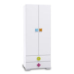 Armario infantil Maths 80cm con apliques de colores