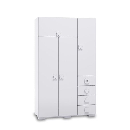 Armario infantil Maths en color blanco