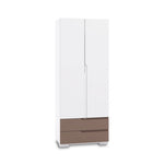 Armario infantil Evolutive 80 cm con cajoneras de color marrón