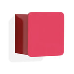 Estantería roja de pared cuadrada modelo box color rojo